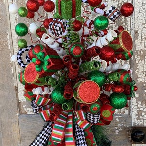Christmas Tree Topper Christmas Tree Topper Christmas Tree Decor tree decor Christmas Tree Toppers  whimsical