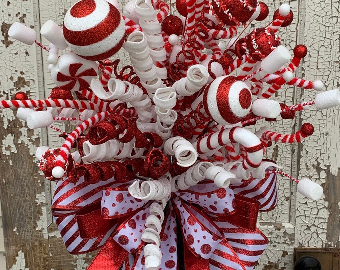 Christmas Tree Topper Candy Christmas Tree Topper Christmas Tree Decor