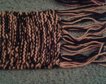 black and orange scarf