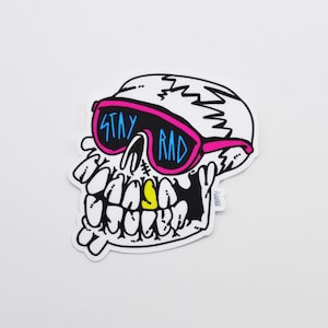 Krusty Stay Rad Skull- Sticker