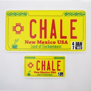 Chale Classic License Plate - Sticker