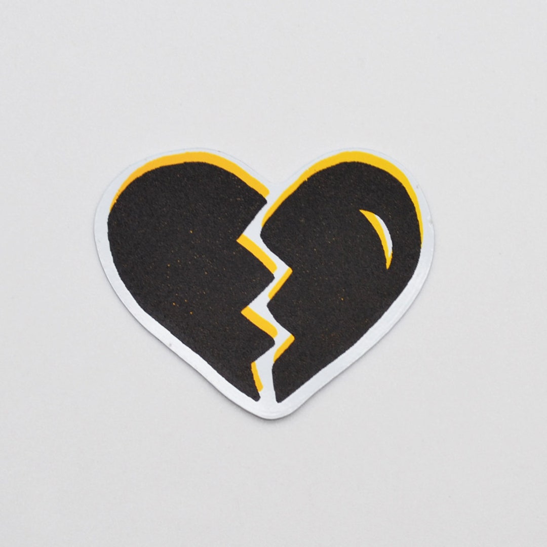 Broken Heart - Sticker - Etsy