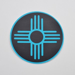 Zia Black Circle - Sticker