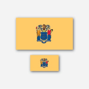 New Jersey Flag - Sticker