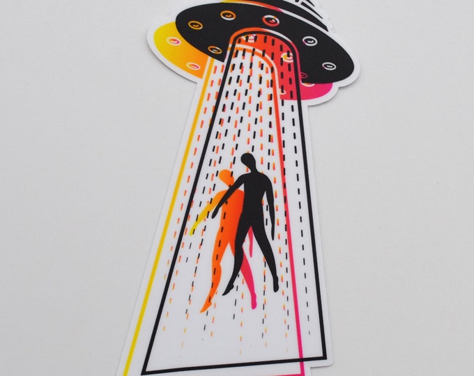 Alien Abduction Beam - Sticker