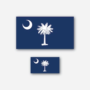 Vlag van Zuid-Carolina - sticker