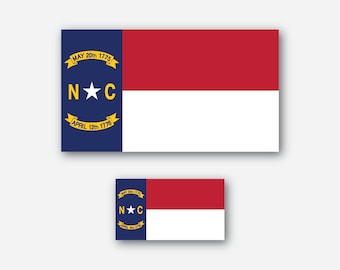 North Carolina Flag - Sticker