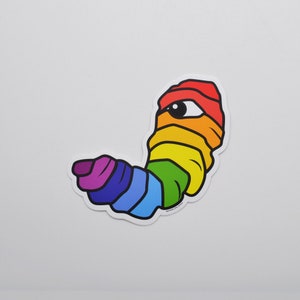 LGBTQ+ Pride Maggot - Sticker