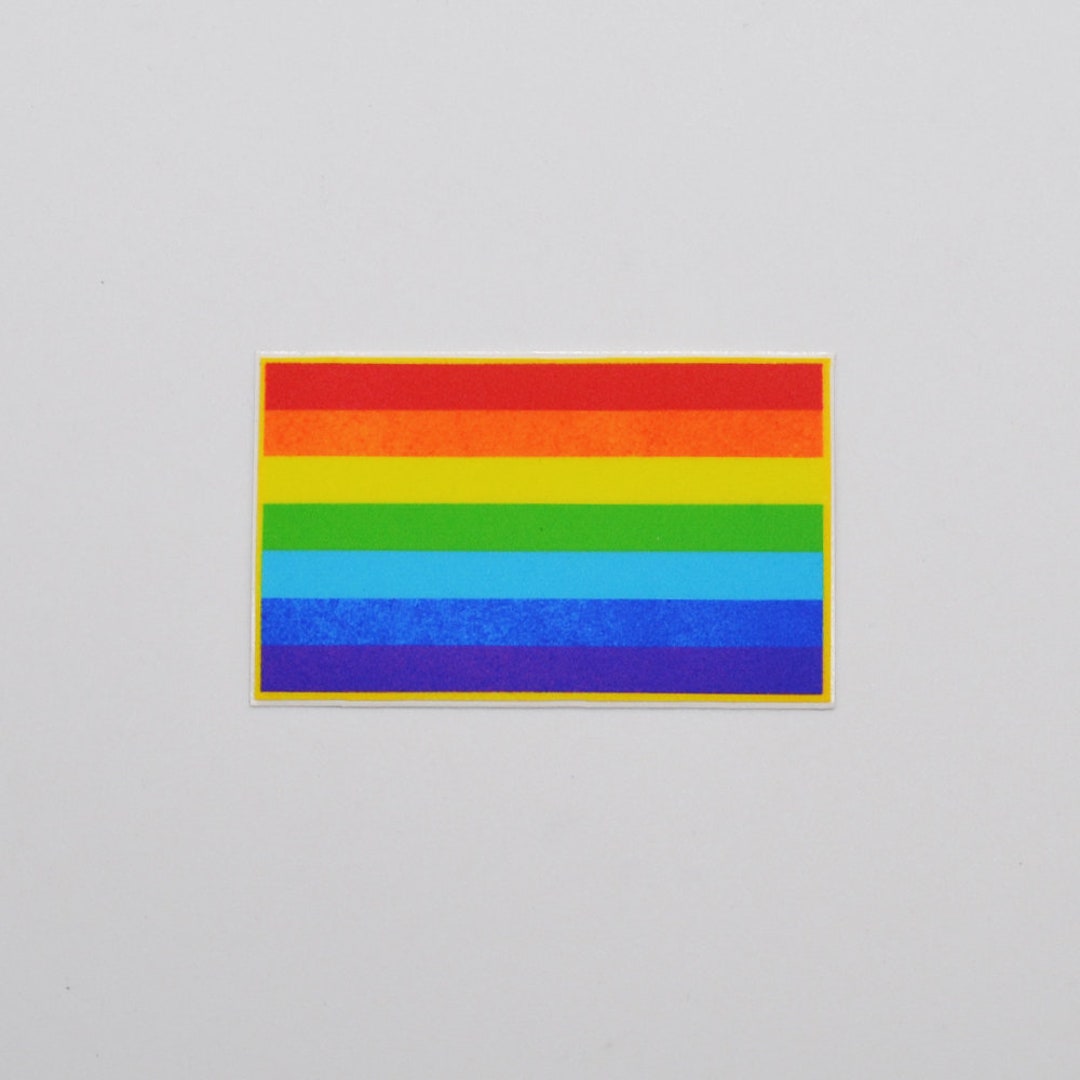 Pride Rainbow Flag - Sticker - Etsy
