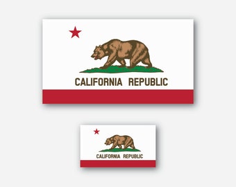 California State Flag Vinyl Decal Stickers - Assorted Sizes - Etsy