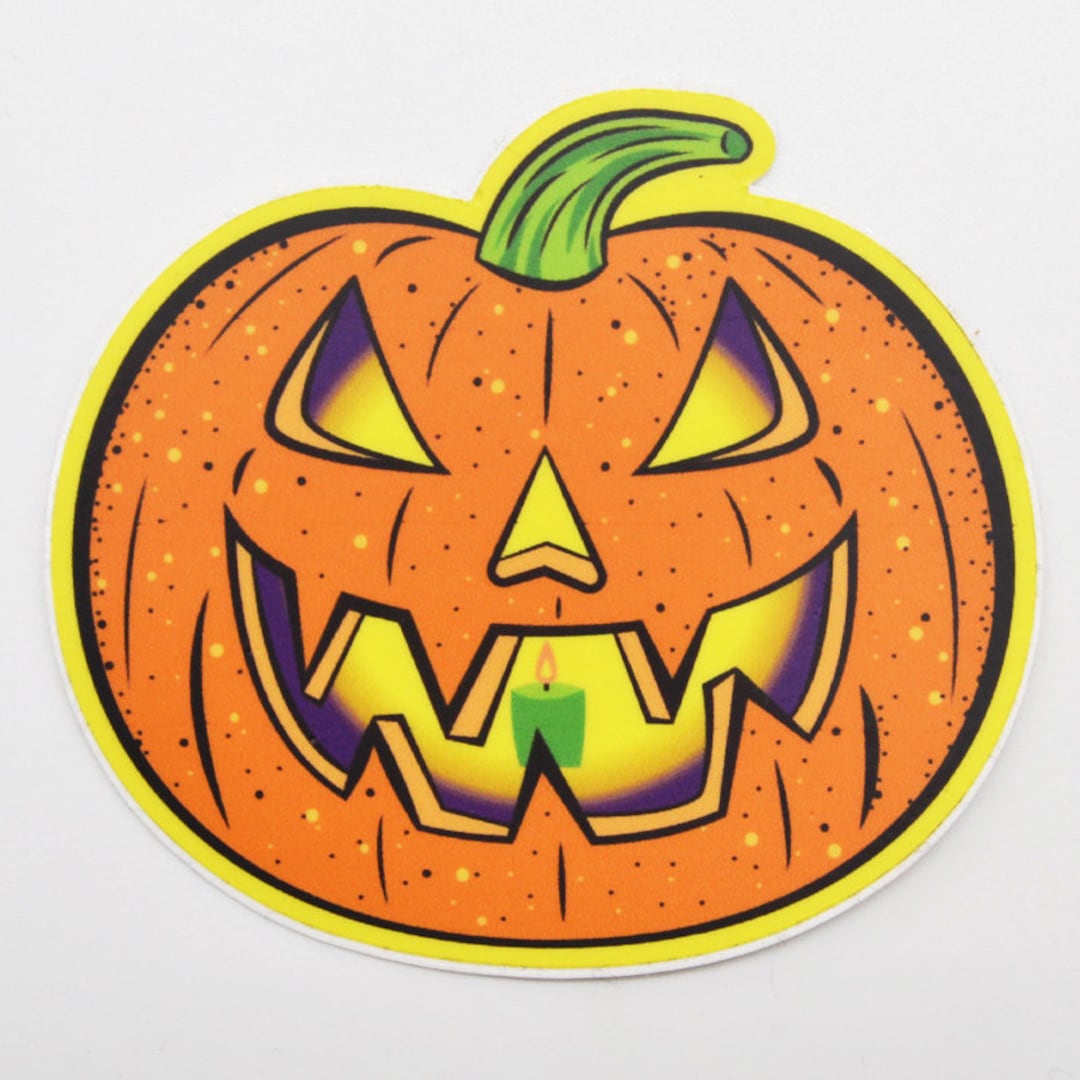 Jack O' Lantern Sticker Etsy