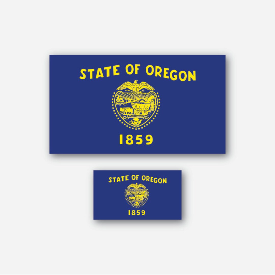Oregon Flag - Sticker - Etsy