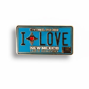 I Love Love Turquoise Enamel Pin - Lapel Pin - New Mexico Pin