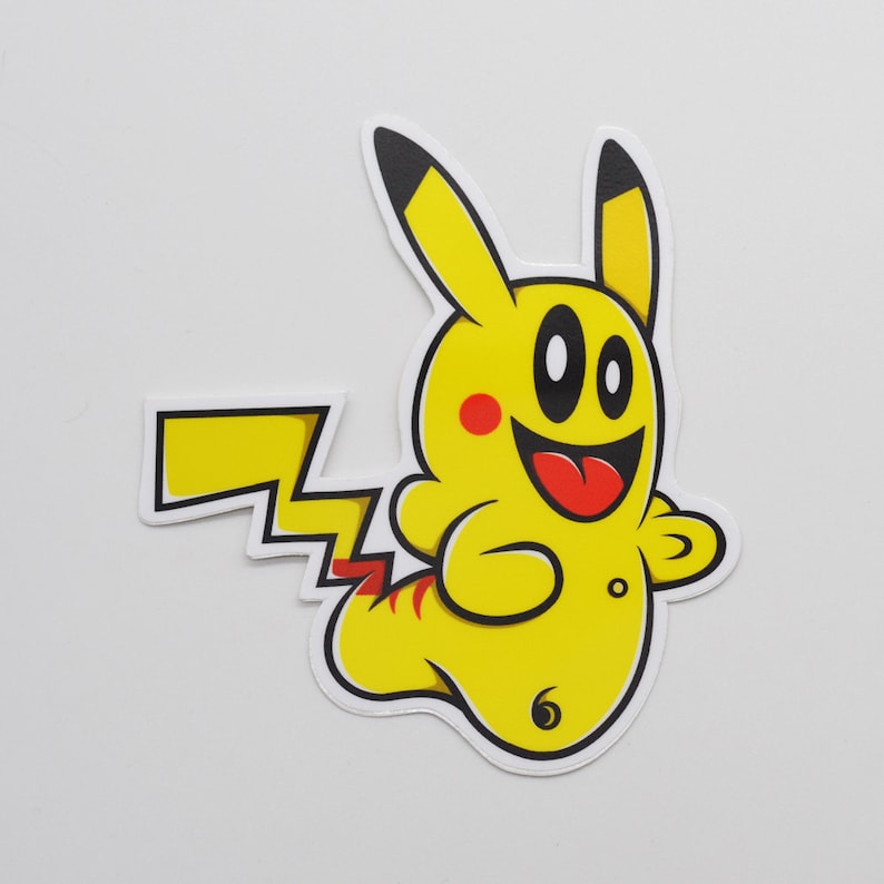 Pikachu Scary Gary - Sticker - Etsy
