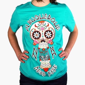 ABQ Dead Rise Balloon – Teal Unisex Tee