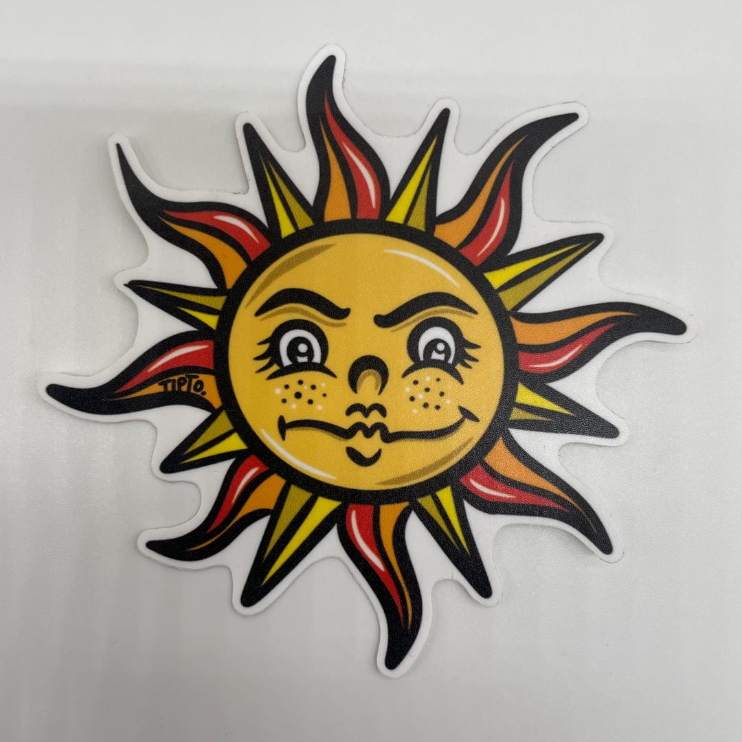 Sunsphere Sticker Sun- Sticker - Etsy