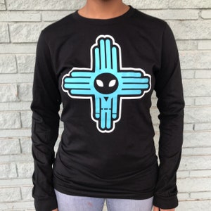 Alien Zia – Black Unisex Long Sleeve