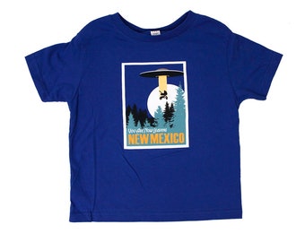 Now Leaving New Mexico – Royal Blue Toddler Tee