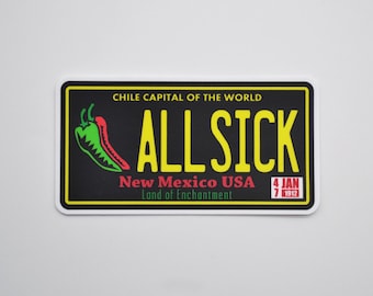 All Sick Chile Teller - Aufkleber