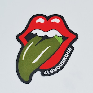 Green Chile Tongue ABQ - Sticker