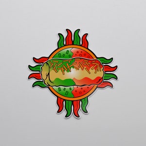 Christmas Burrito Zia – Sticker