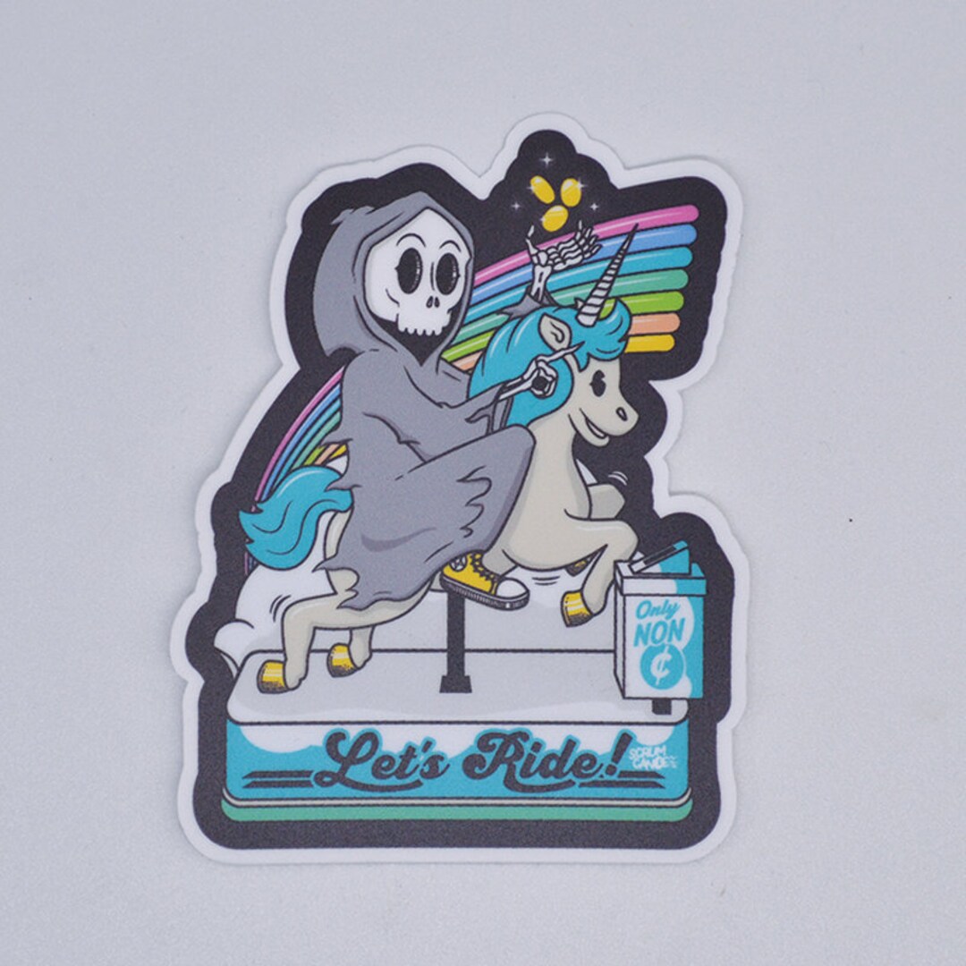 Let’s Ride Reaper – Sticker - Etsy