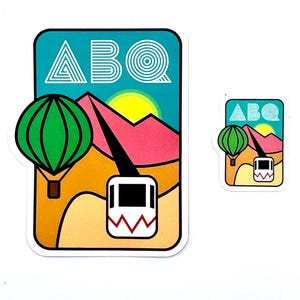 ABQ Retro - Naklejka