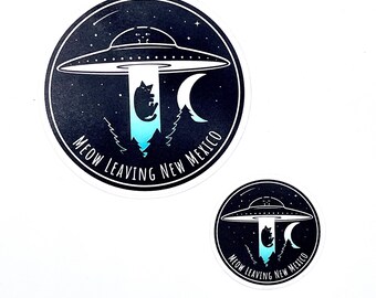 Meow Leaving New Mexico - Sticker