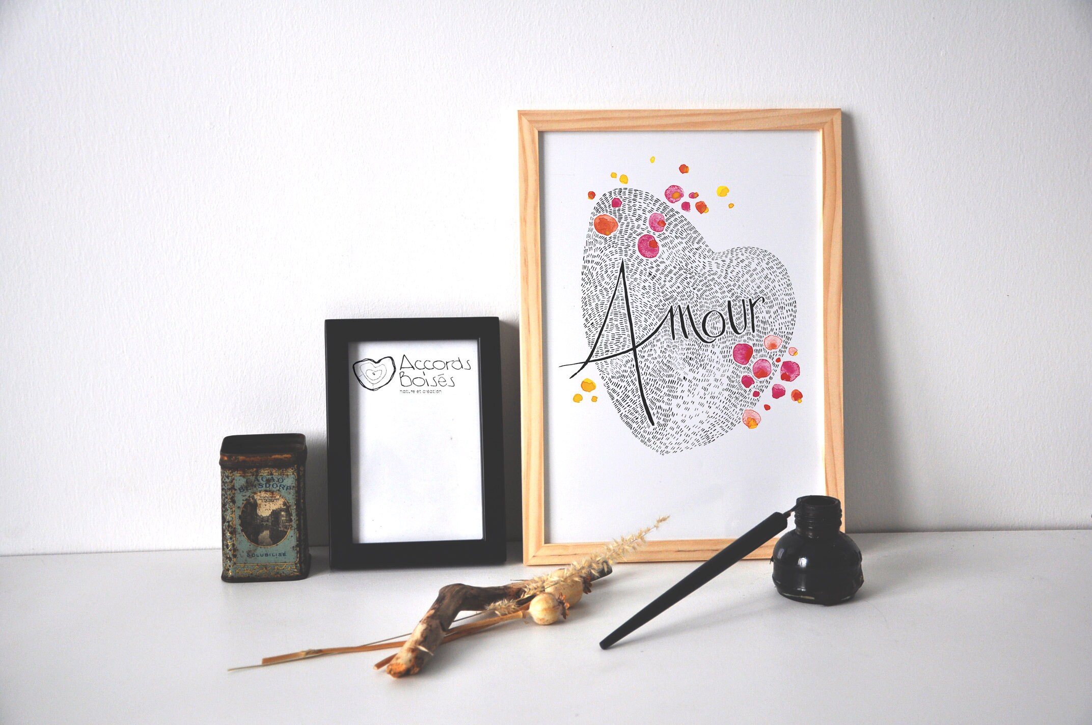 Affiche Pour Décoration Murale A4 - Amour Série Mots Doux