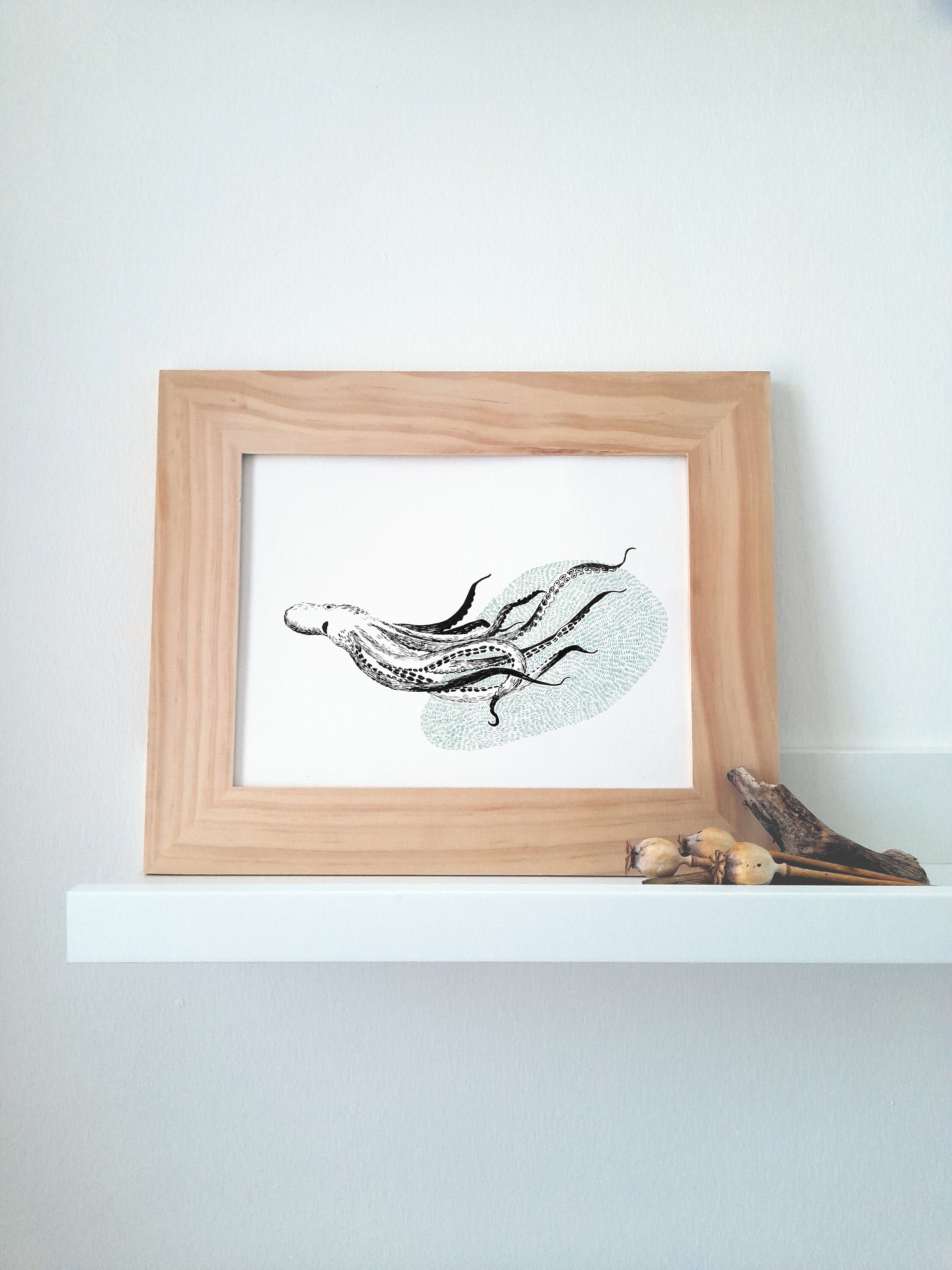 Affiche Pour Décoration Murale A4 - Poulpe