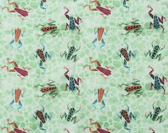 Frog Green 13" x 50" Cotton table runner