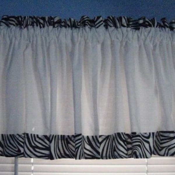 Zebra Valance Etsy