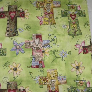 Green Cotton EASTER Table Runner