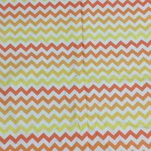 Fabric By the Yard Orange yellow White