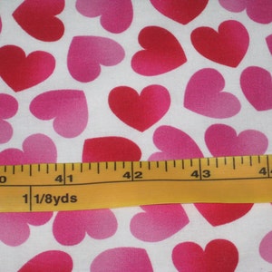 Red Pink Hearts Valentine Handmade 100% Cotton Table Runner image 5