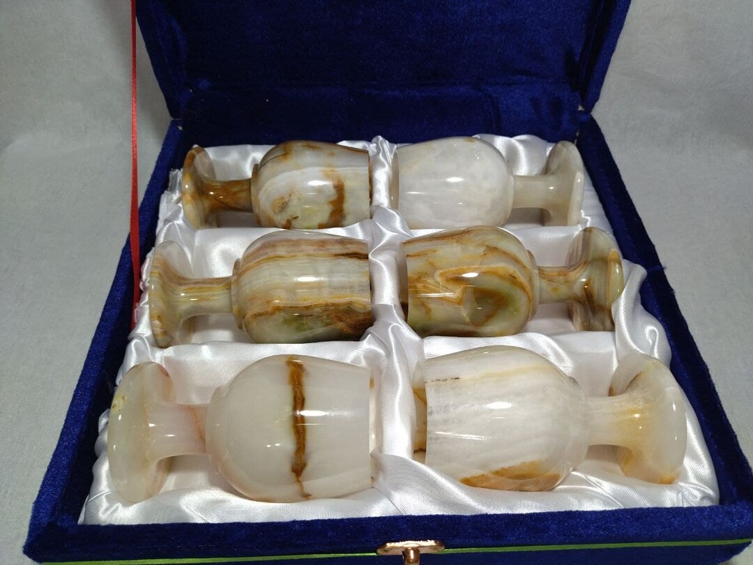 Marble Wine Glasses. Onyx Goblets Etsy