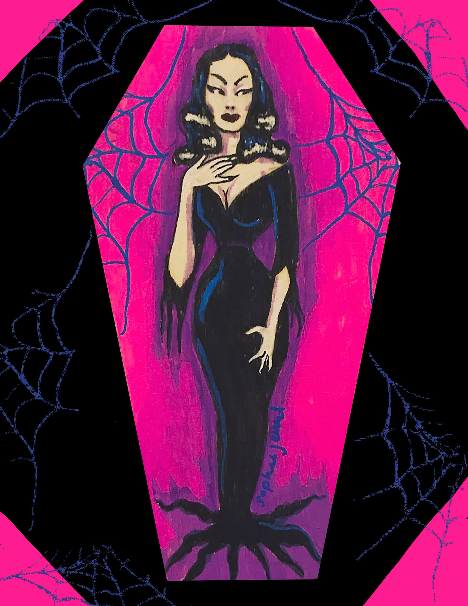 Spooky Pinup Prints Etsy