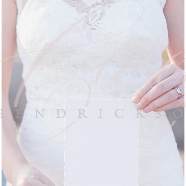Blank Wedding Invitation Mockup Stock photo