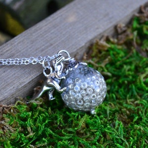 TRex Necklace / Dinosaur Pendant Necklace / Resin Sphere Necklace / Dinosaur Jewelry / Velociraptor / Raptor / Tyrannosaurus / Jurassic