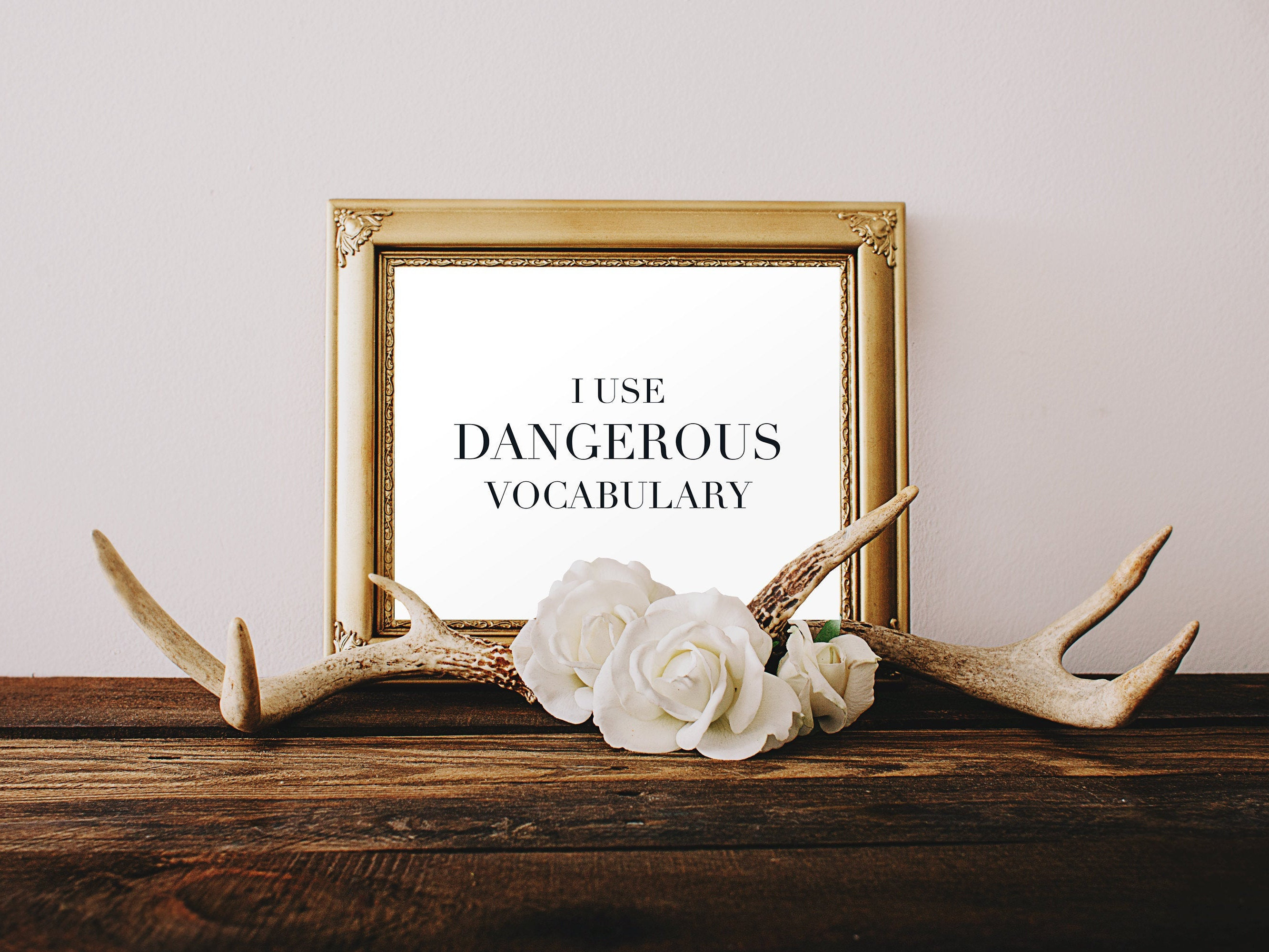 I Use Dangerous Vocabulary Print Printable Word Art Typewriter Literature Reading Science Funny Library Teacher Writing Quote Book Nerd