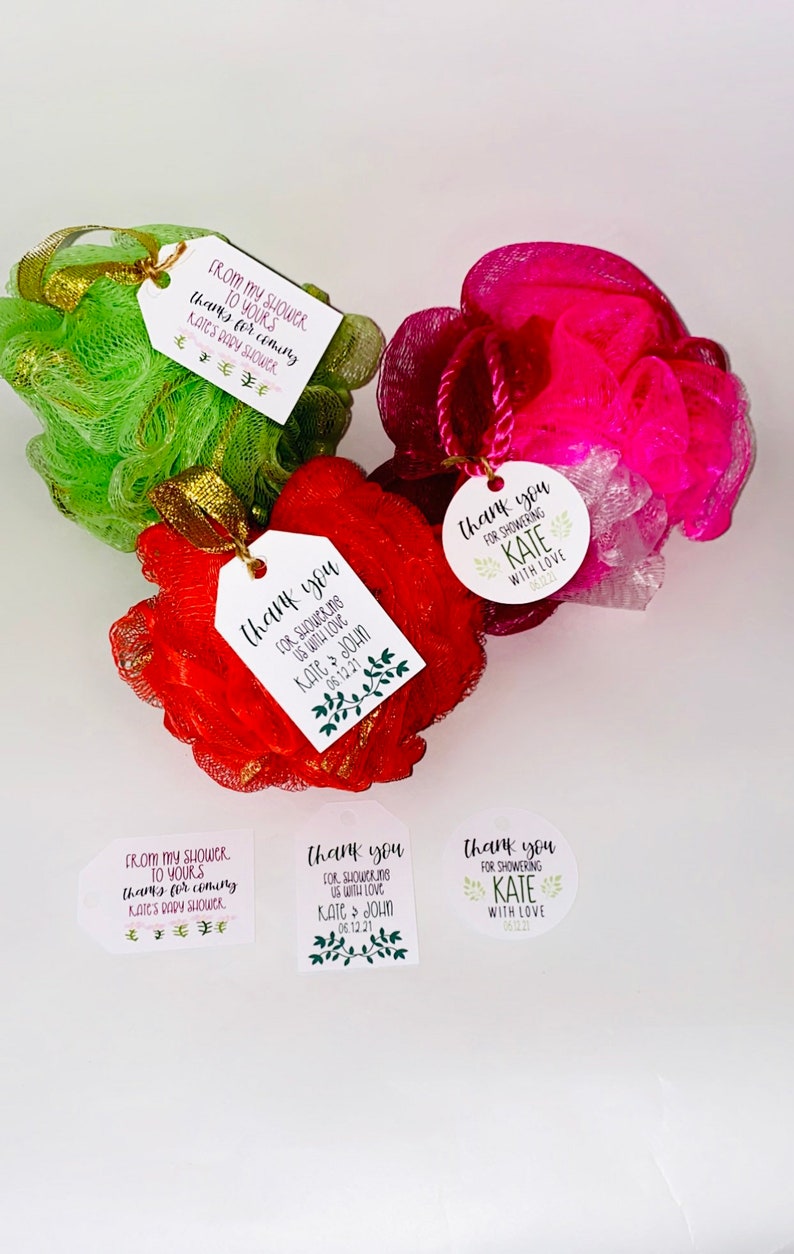 Baby Shower Favor Tags Bridal Shower Favor Tags Custom Tags Etsy