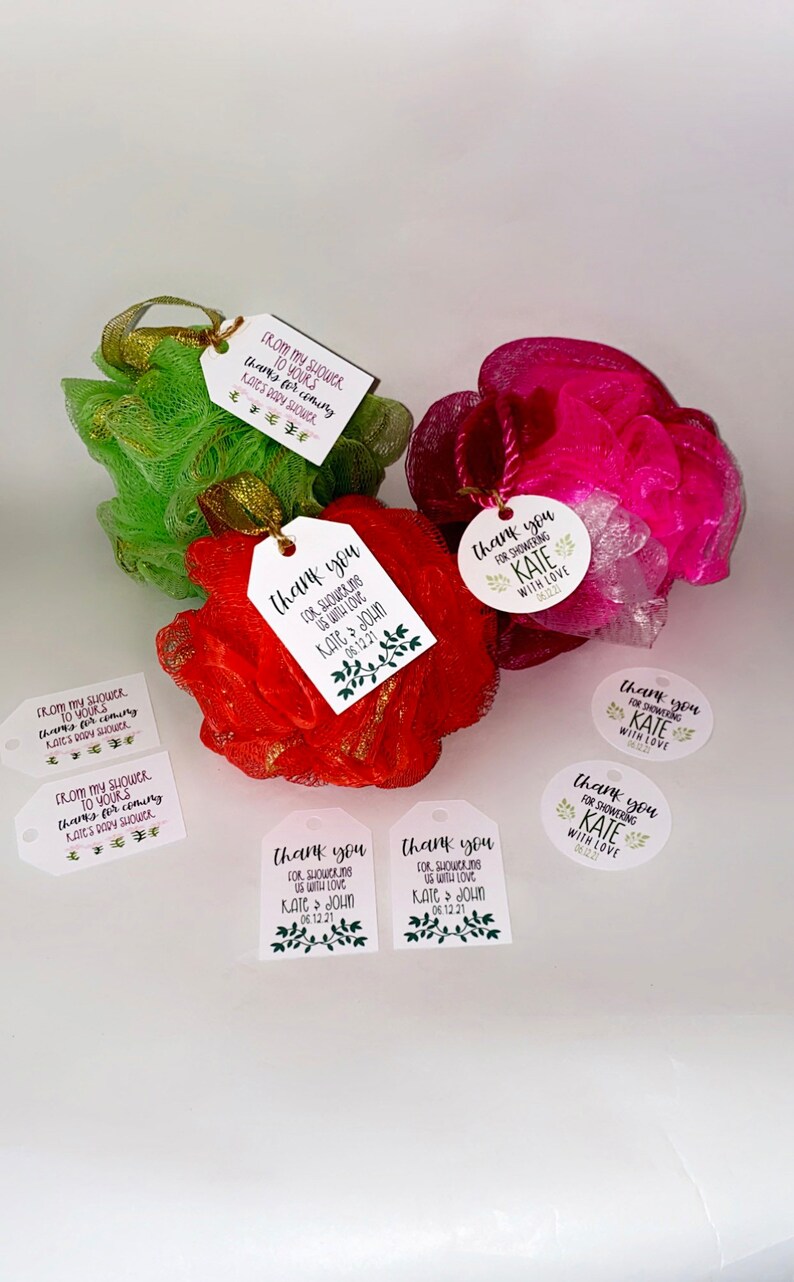 Baby Shower Favor Tags Bridal Shower Favor Tags Custom Tags Etsy
