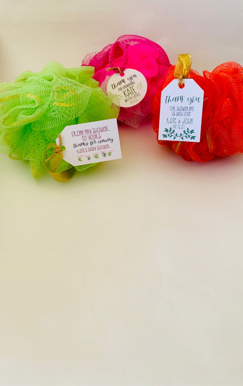 Baby Shower Favor Tags Bridal Shower Favor Tags Custom Tags Etsy