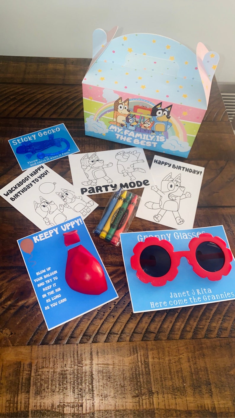 PHYSICAL Bluey Party Favors Bluey Ultimate Party Favor Etsy
