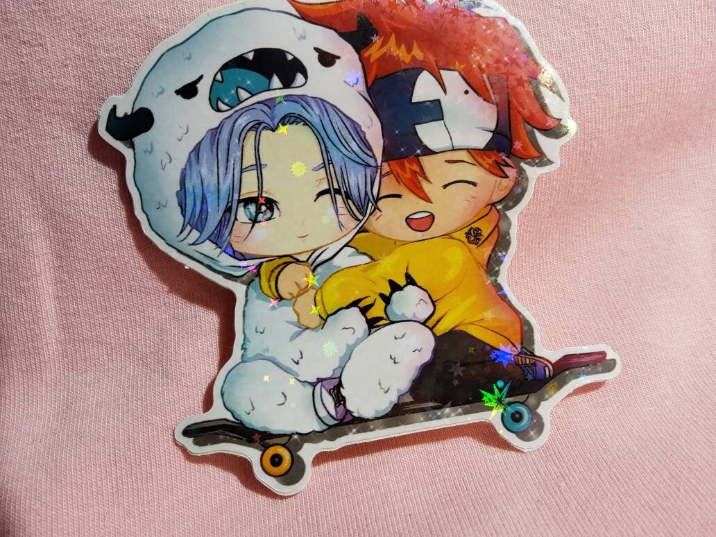 Chibi Renga Cuddles Holo Sticker 7x8cm - Etsy