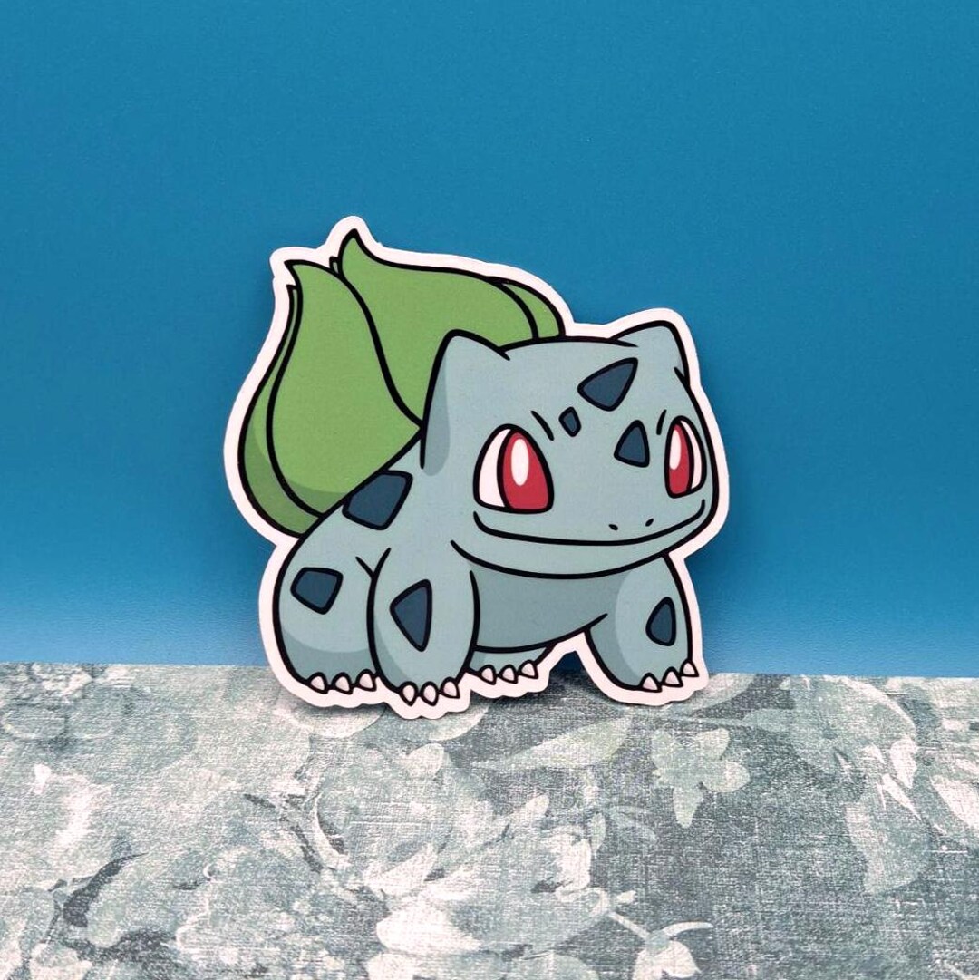 Waterproof Bulbasaur Die Cut Sticker - Etsy