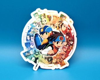 Megaman Battle Network Anniversary Waterproof Decal Sticker