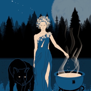 Tarot, A5 Archetype Affirmation Artprint Card - Major Arcana - L'impératrice