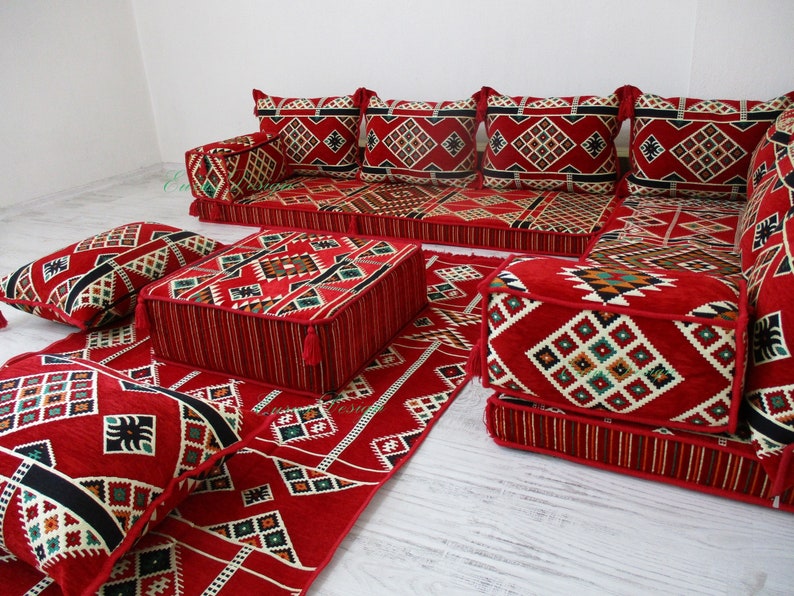 Corner Floor Seating L Shaped Sofa Set floor Couchoriental Etsy