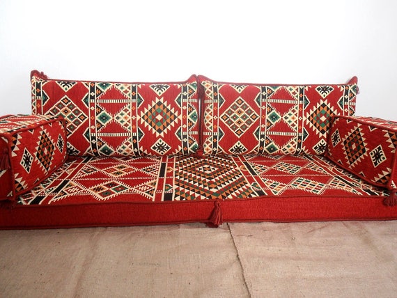 Arabic Style Majlis Floor Sofa Set Floor Couch Oriental Etsy